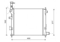 Radiateur, refroidissement du moteur 83002189 International Radiators Plus