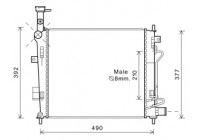 Radiateur, refroidissement du moteur 83002190 International Radiators