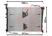 Radiateur, refroidissement du moteur 83002237 International Radiators