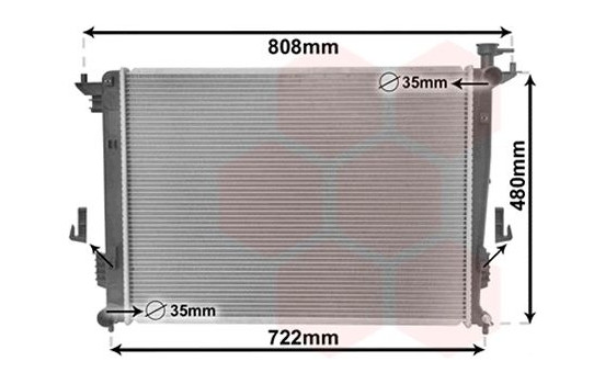 Radiateur, refroidissement du moteur 83002238 International Radiators