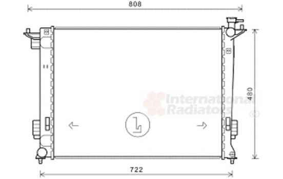 Radiateur, refroidissement du moteur 83002238 International Radiators, Image 2