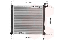 Radiateur, refroidissement du moteur 83002239 International Radiators