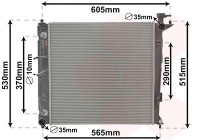 Radiateur, refroidissement du moteur 83012711 International Radiators