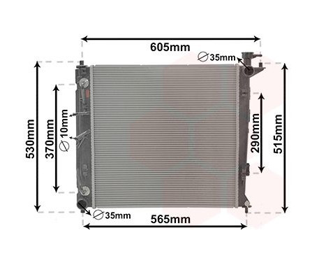Radiateur, refroidissement du moteur 83012711 International Radiators