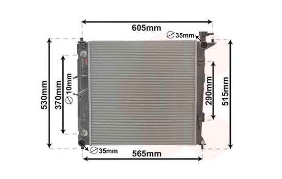 Radiateur, refroidissement du moteur 83012711 International Radiators