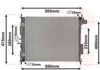 Radiateur, refroidissement du moteur 83012722 International Radiators