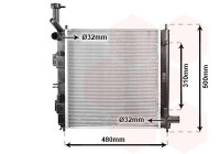 Radiateur, refroidissement du moteur 83012728 International Radiators