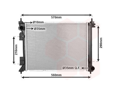 Radiateur, refroidissement du moteur 83012738 International Radiators