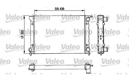 Radiateur, refroidissement du moteur 883820 Valeo