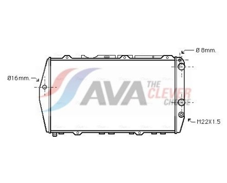 Radiateur, refroidissement du moteur AI2019 Ava Quality Cooling