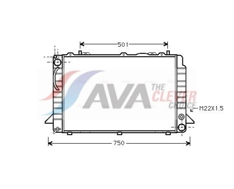 Radiateur, refroidissement du moteur AI2085 Ava Quality Cooling