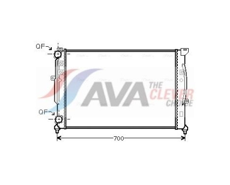 Radiateur, refroidissement du moteur AI2189 Ava Quality Cooling