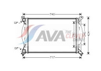 Radiateur, refroidissement du moteur AI2201 Ava Quality Cooling
