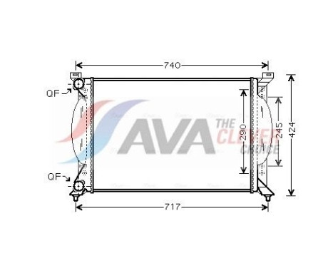 Radiateur, refroidissement du moteur AI2201 Ava Quality Cooling