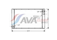 Radiateur, refroidissement du moteur AI2289 Ava Quality Cooling