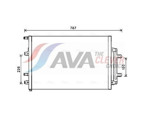 Radiateur, refroidissement du moteur AI2383 Ava Quality Cooling