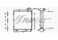 Radiateur, refroidissement du moteur AIA2040 Ava Quality Cooling