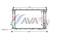 Radiateur, refroidissement du moteur AIA2084 Ava Quality Cooling