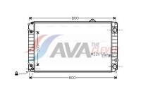 Radiateur, refroidissement du moteur AIA2099 Ava Quality Cooling