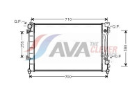 Radiateur, refroidissement du moteur AIA2157 Ava Quality Cooling