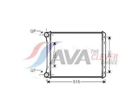 Radiateur, refroidissement du moteur AIA2220 Ava Quality Cooling