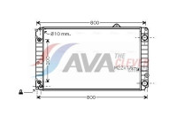 Radiateur, refroidissement du moteur AIA2252 Ava Quality Cooling