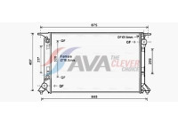 Radiateur, refroidissement du moteur AIA2332 Ava Quality Cooling
