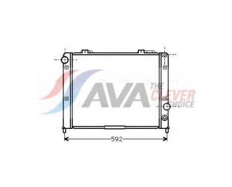 Radiateur, refroidissement du moteur ALA2053 Ava Quality Cooling