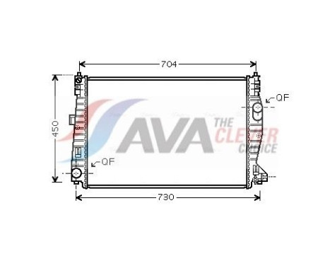 Radiateur, refroidissement du moteur ALA2101 Ava Quality Cooling