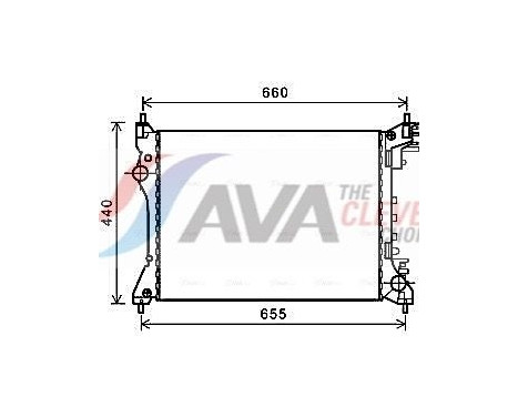 Radiateur, refroidissement du moteur ALA2117 Ava Quality Cooling