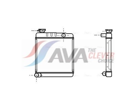 Radiateur, refroidissement du moteur AU2001 Ava Quality Cooling