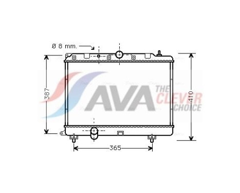 Radiateur, refroidissement du moteur AU2120 Ava Quality Cooling
