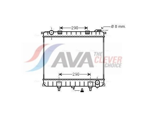 Radiateur, refroidissement du moteur AU2126 Ava Quality Cooling