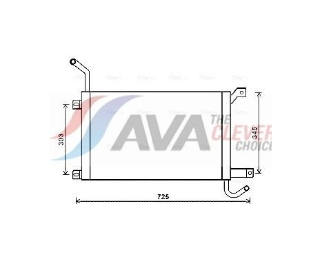 Radiateur, refroidissement du moteur AUA2224 Ava Quality Cooling