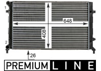 Radiateur, refroidissement du moteur BEHR *** PREMIUM LINE ***