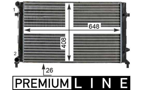 Radiateur, refroidissement du moteur BEHR *** PREMIUM LINE ***