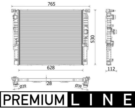 Radiateur, refroidissement du moteur BEHR *** PREMIUM LINE ***