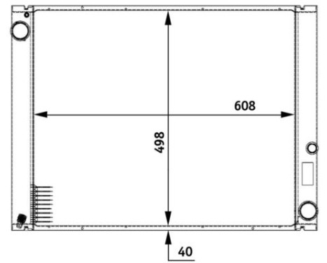 Radiateur, refroidissement du moteur BEHR *** PREMIUM LINE ***, Image 2