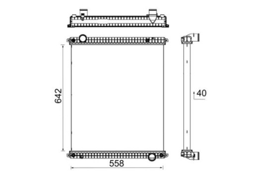 Radiateur, refroidissement du moteur BEHR *** PREMIUM LINE ***