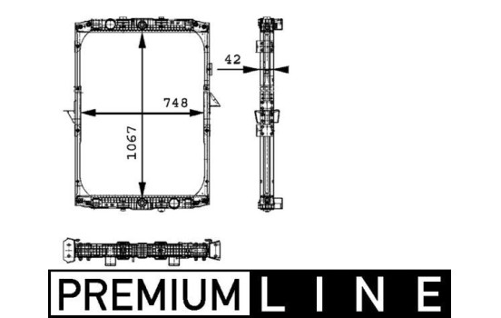 Radiateur, refroidissement du moteur BEHR *** PREMIUM LINE ***