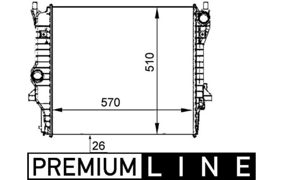 Radiateur, refroidissement du moteur BEHR *** PREMIUM LINE ***