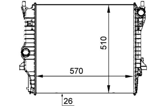 Radiateur, refroidissement du moteur BEHR *** PREMIUM LINE ***, Image 2