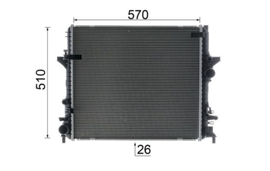Radiateur, refroidissement du moteur BEHR *** PREMIUM LINE ***, Image 10