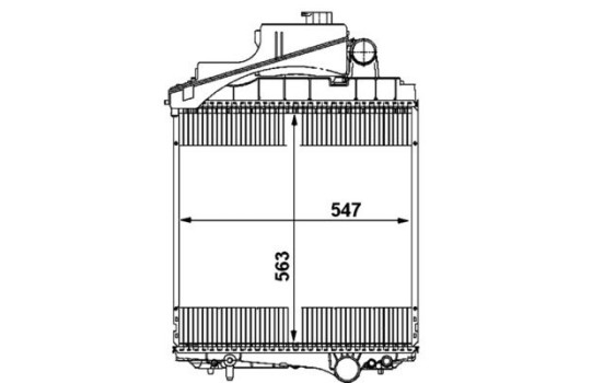 Radiateur, refroidissement du moteur BEHR *** PREMIUM LINE ***, Image 2