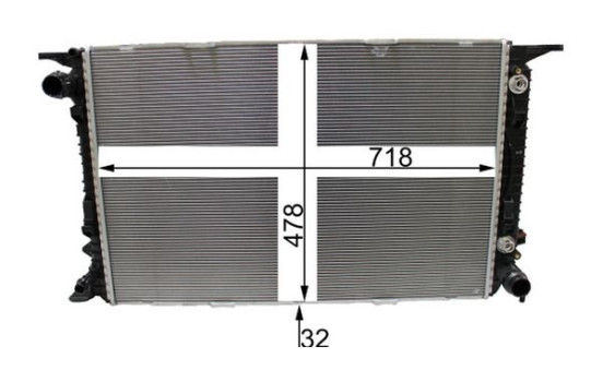Radiateur, refroidissement du moteur BEHR *** PREMIUM LINE ***, Image 4