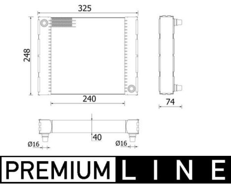 Radiateur, refroidissement du moteur BEHR *** PREMIUM LINE ***