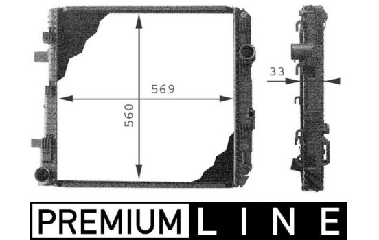 Radiateur, refroidissement du moteur BEHR *** PREMIUM LINE ***