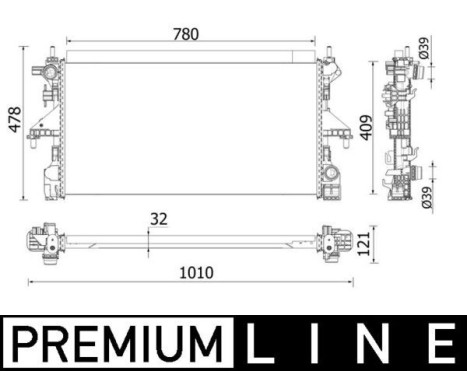 Radiateur, refroidissement du moteur BEHR *** PREMIUM LINE ***