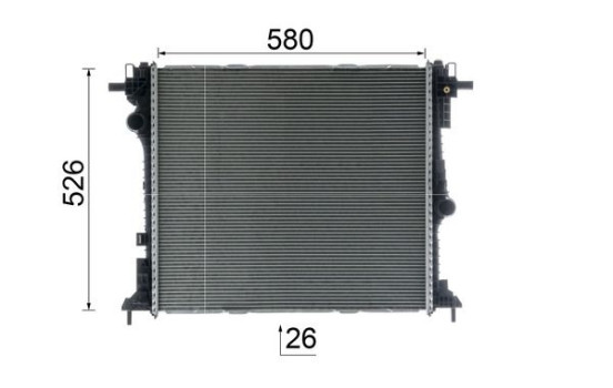 Radiateur, refroidissement du moteur BEHR *** PREMIUM LINE ***, Image 11