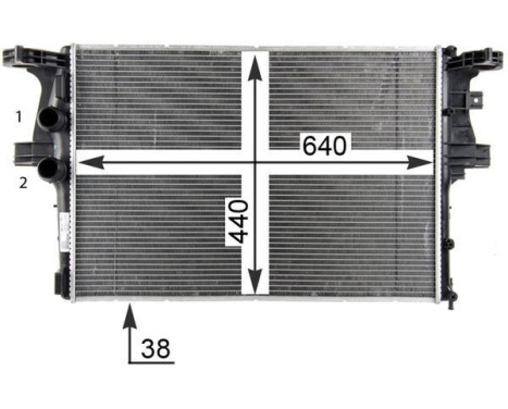 Radiateur, refroidissement du moteur BEHR *** PREMIUM LINE ***, Image 2